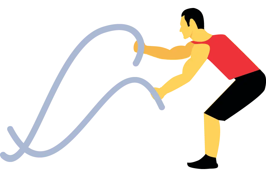 Person doing crossfit icon