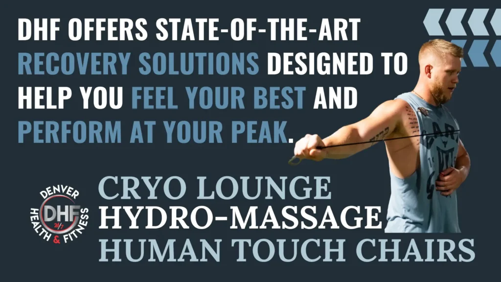 Slide that says: DHF offers state-of-the-art recovery solutions designed to help you feel your best and perform at your peak.