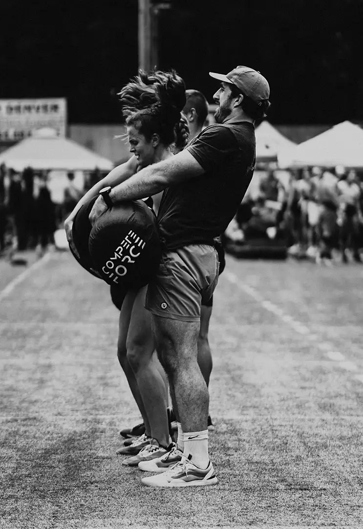 Fit Fest contestants awaiting their turn to compete.