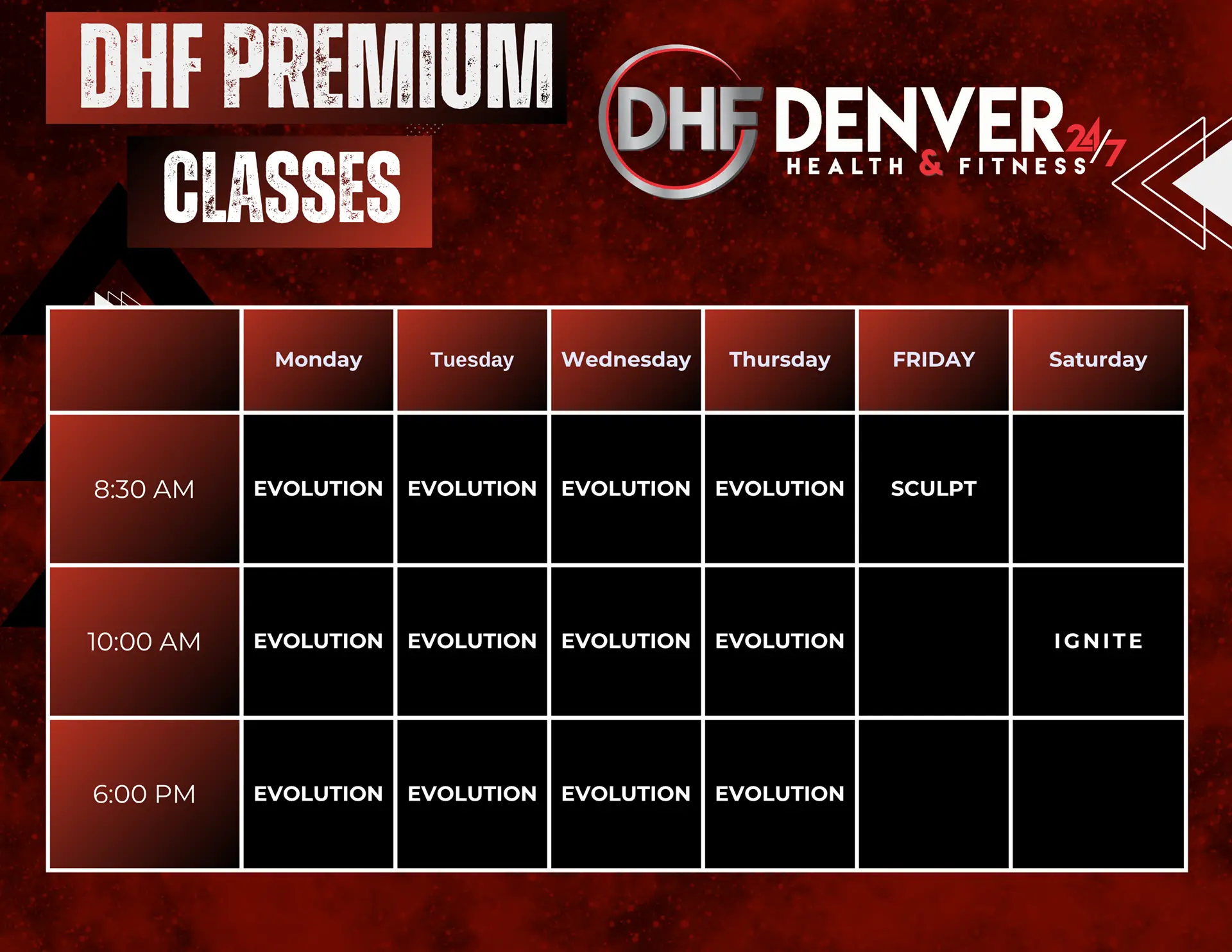 DHF Premium Class Calendar